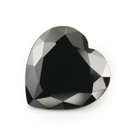 心形 黑色 水晶玻璃 3x3~12x12mm
