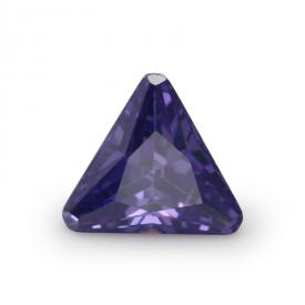 三角倒角 中紫蓝 AAA 立方氧化锆 3x3~15x15mm