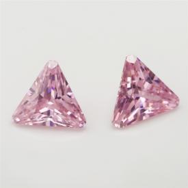 三角倒角 粉红 AAA 立方氧化锆 3x3~15x15mm