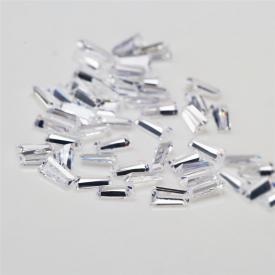 梯方 白色 A 合成立方氧化锆 1x2x3~5x2x1mm