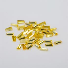 梯方 中金黄 A 合成立方氧化锆 1x2x3~5x2x1mm