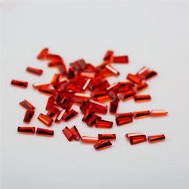 梯方 中石榴红 A 合成立方氧化锆 1x2x3~5x2x1mm