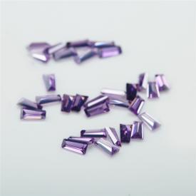 梯方 中紫红 A 合成立方氧化锆 1x2x3~5x2x1mm