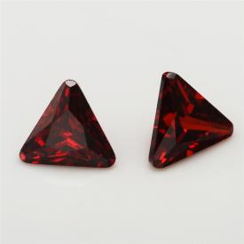 三角倒角 中石榴红 A 合成立方氧化锆 3x3~11x11mm